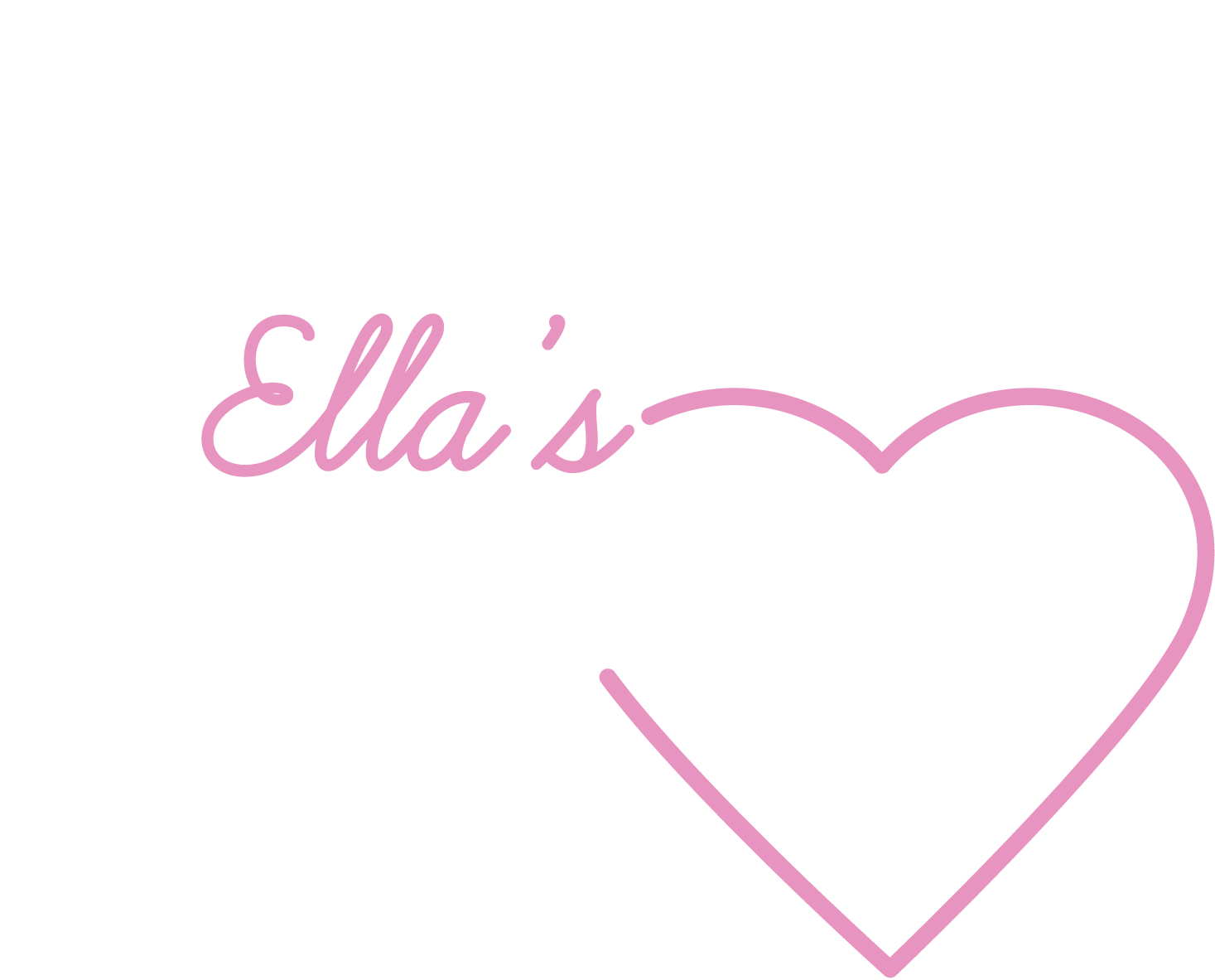 Ella's Umbrella white logo